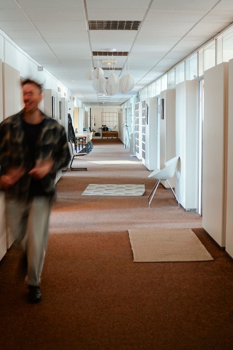 Le couloir du coworking la Fontaine